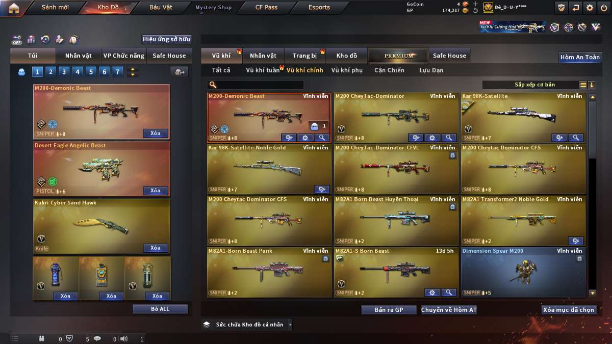 shop acc cf uy tin gia re